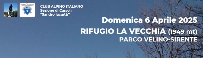 Rifugio La Vecchia (1949 mt) - Domenica 6 Aprile 2025