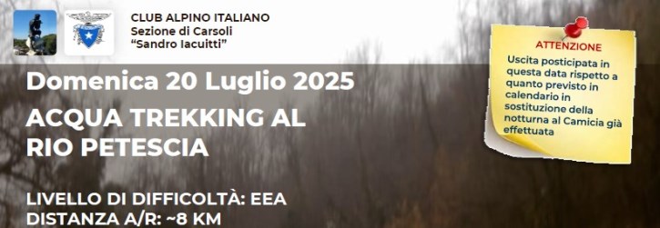 Acqua Trekking al Rio Petescia - 20 Luglio 2025