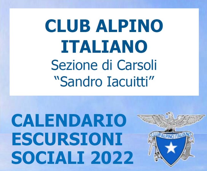 Calendario Escursioni Sociali 2022