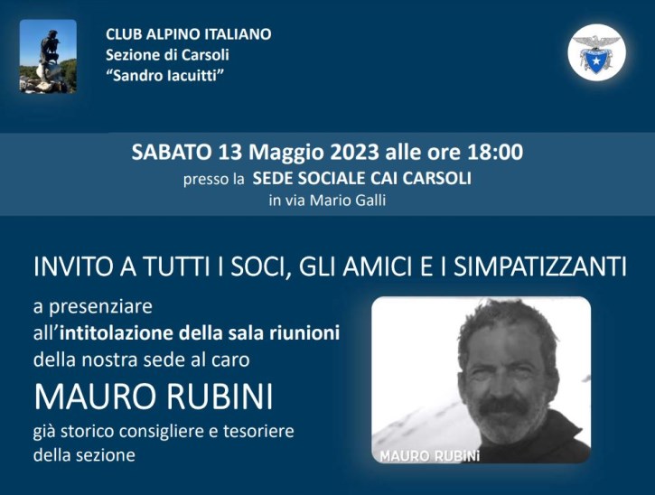 Commemorazione Mauro Rubini - 13 Maggio 2023