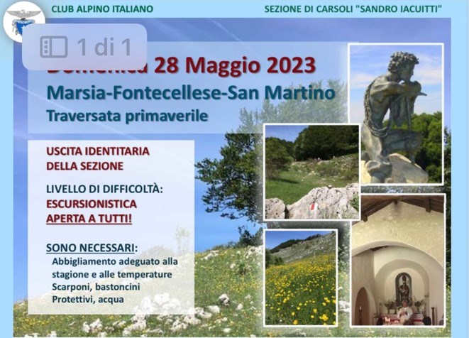Marsia, Fontecellese, San Martino - Domenica 28 Maggio 2023