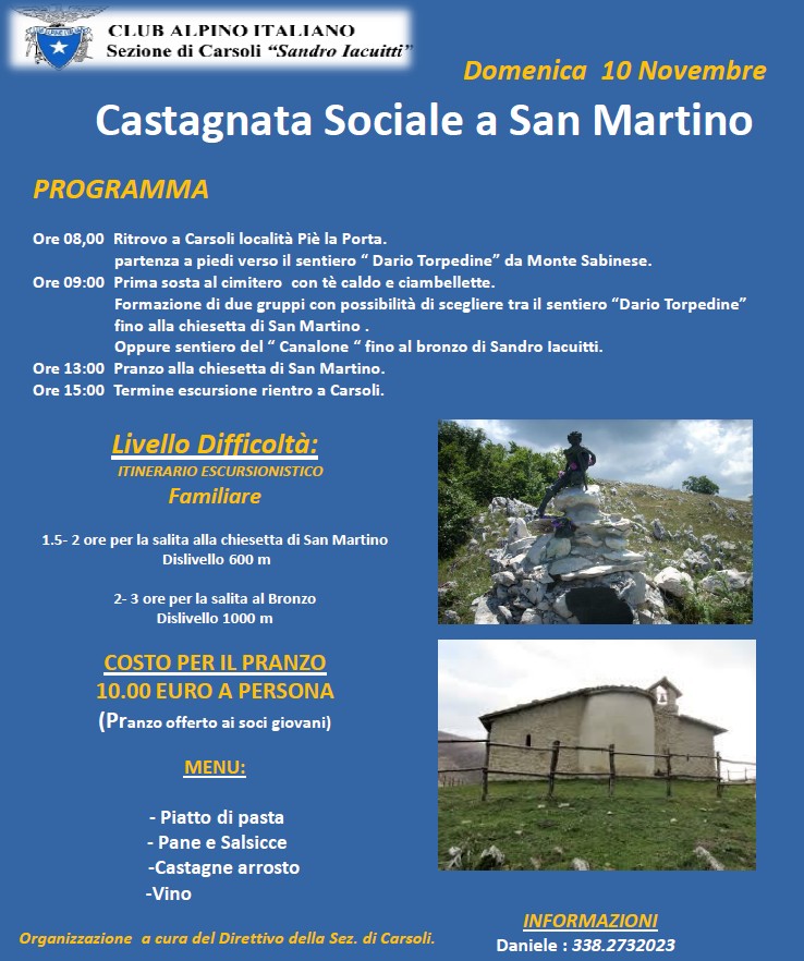 Castagnata a San Martino 2019