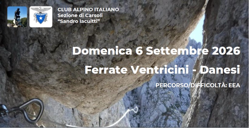 Ferrata Ventricini_Danesi - Domenica 6 settembre 2026