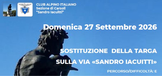 Via Sandro Iacuitti - Domenica 27 settembre 2026