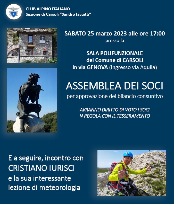 Assemblea Soci - Sabato 25 Marzo 2023