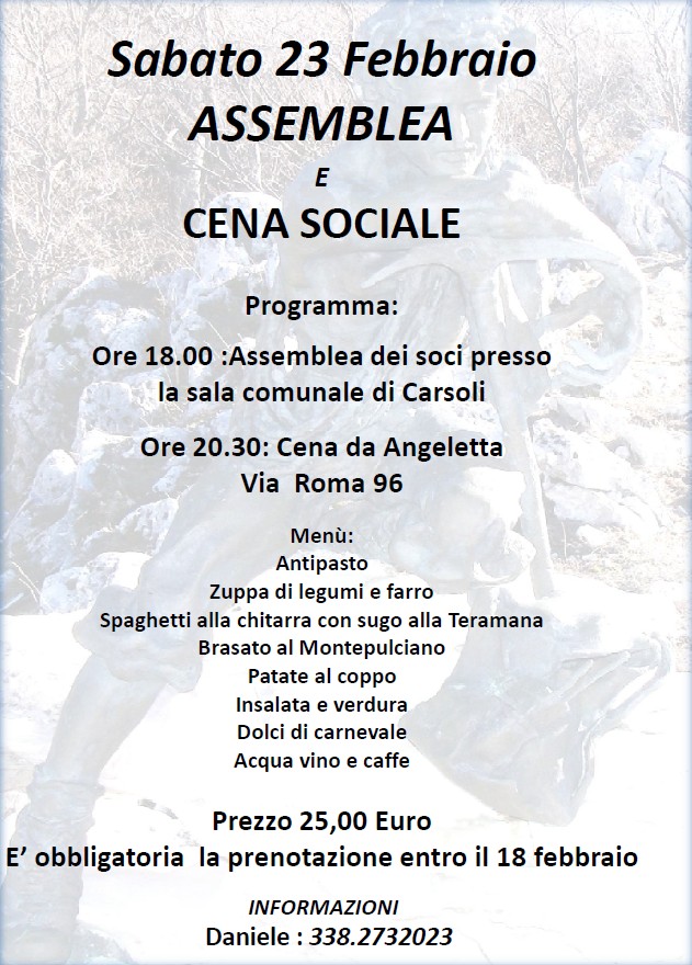 Assemblea e Cena Sociale